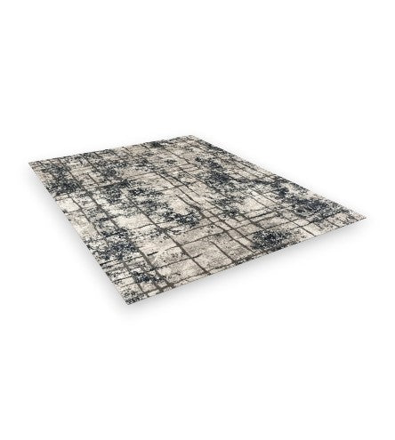 Modern Keon Blue Area Rug – 7'10" × 10' – Abstract Design - Yalz Store