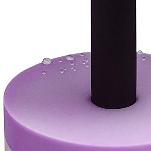Trademark Innovations Lightweight Aquatic Exercise Dumbells - Set of 2 Foam - For Water Aerobics (Purple)
