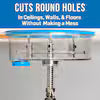9 in. Adjustable Round Hole Cutter With Vacuum Port
