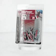 Heavy-Duty Multi-Surface Wall Anchor Kit with Drill Bit – 24 Pack Contractor Strength Fasteners for Drywall, Brick, and Concrete