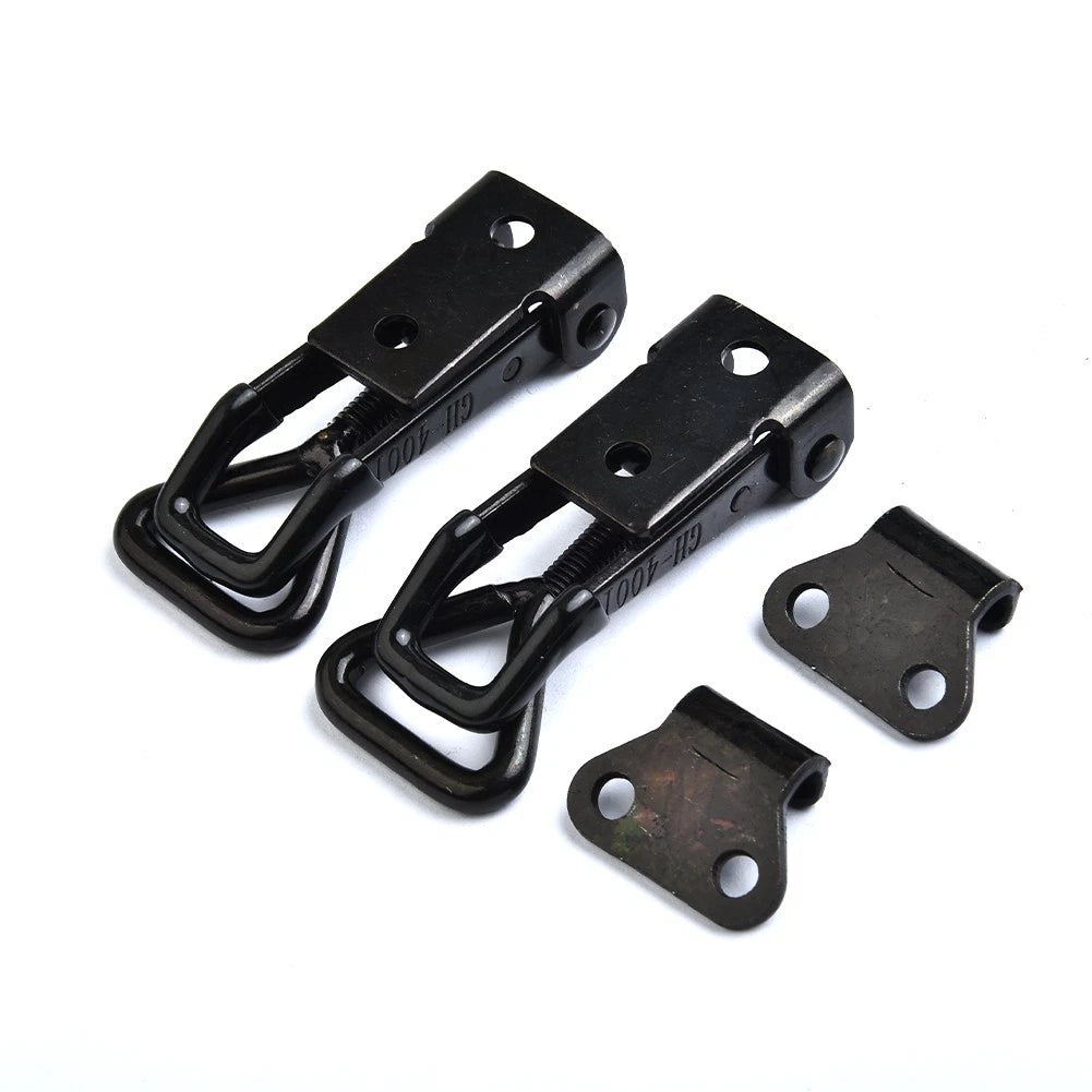 Adjustable Toggle Clamp Hasp Catch Clip – Steel, Black - Yalz Store