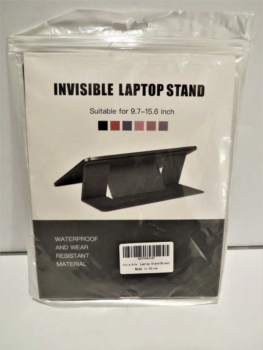 Invisible Laptop Stand – Ultra-Thin Foldable Portable Riser for 9.7–15.6 Inch Laptops