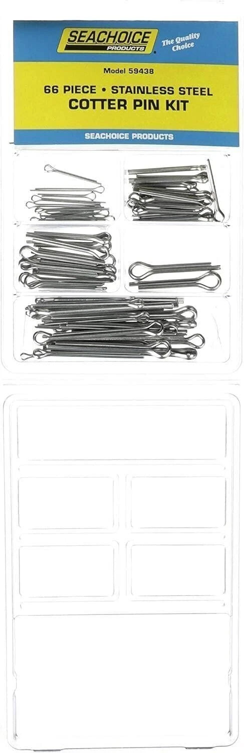 Seachoice Stainless Steel Cotter Pin Kit, 66 Piece