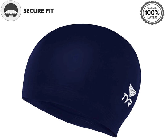 TYR Unisex Adult All-season Swim-caps, Navy