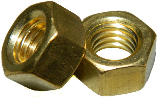 100-Pack Brass Machine Nuts - 6-32 Size Premium Fasteners