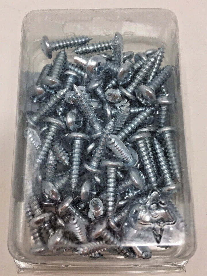 #10 x 3/4" Zinc-Plated Pan Head Phillips Drive Sheet Metal Screws - 75 Pack
