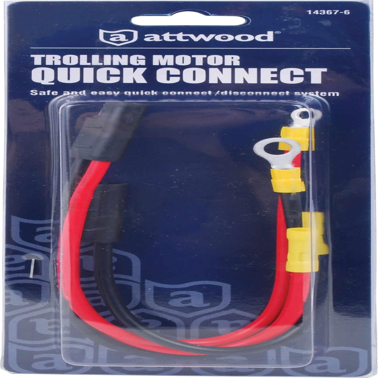 attwood 14367-6 Heavy-Duty Trolling Motor Quick Connectors 2-Wire 10-Gauge, Set of 2, One Size