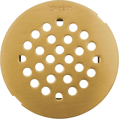 101663BG Snap-in Shower Drain Cover for Use with 3-inch Shower Drain, Brushed Gold