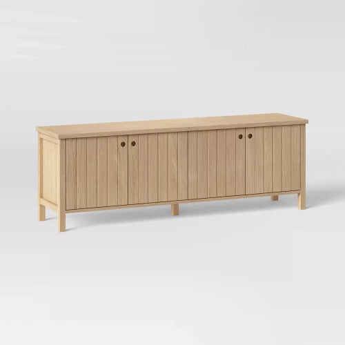 Livingstone Planked TV Stand for TVs up to 69" Natural - Threshold