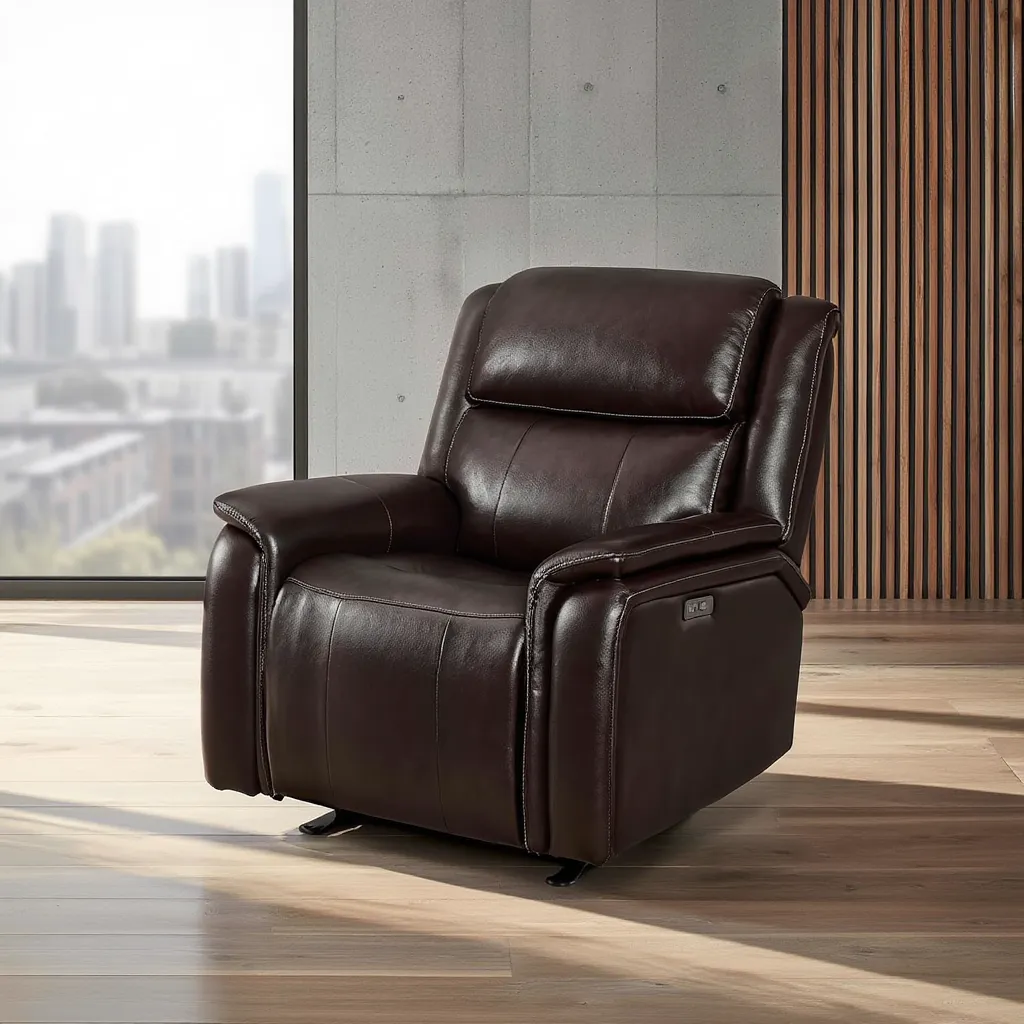 Bryson Power Recliner – Adjustable Electric Recliner Chair with Headrest and USB Ports - Yalz Store