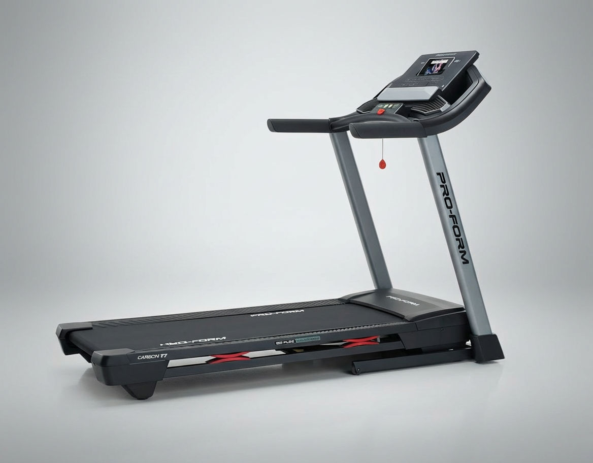 City T7 Folding Smart Treadmill with 7" HD Touchscreen, Auto Speed Controls, Quiet Motor & ProShox Cushioned Running Deck - Yalz Store