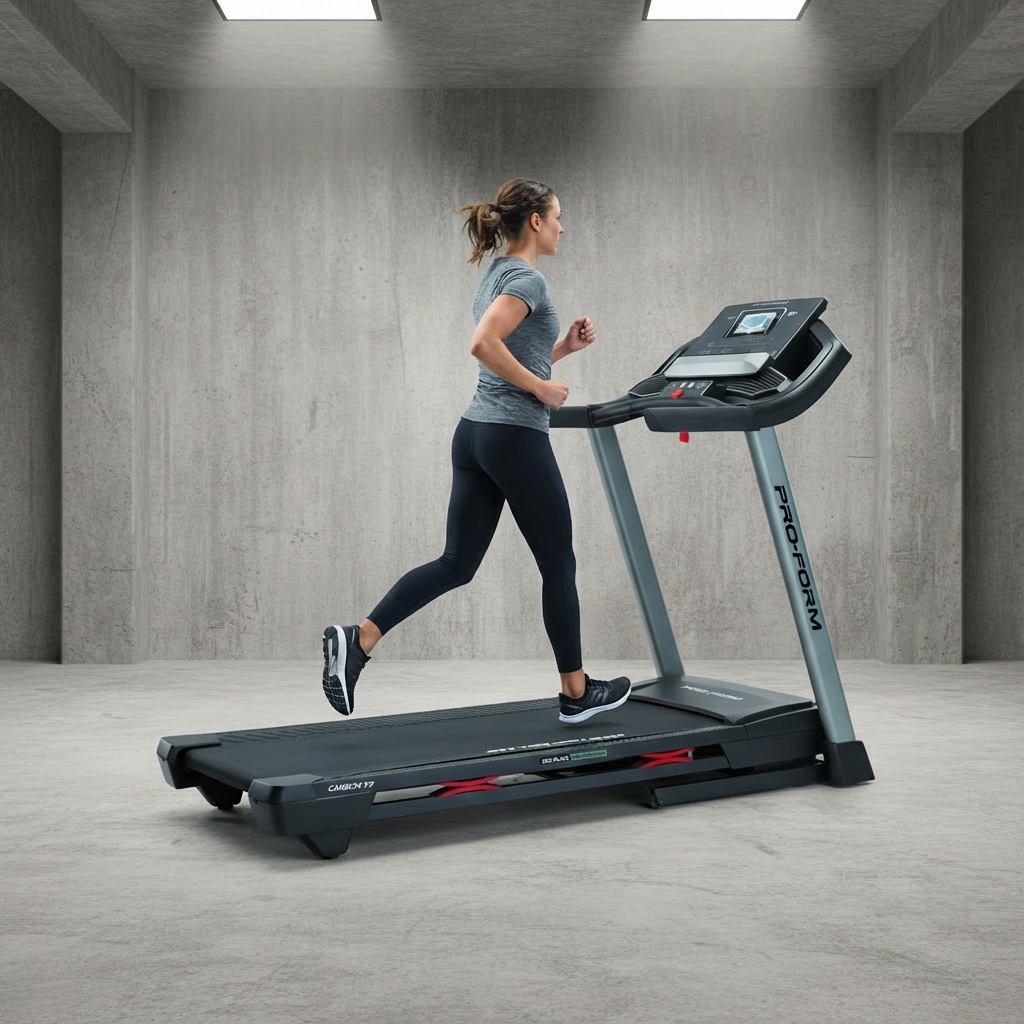 City T7 Folding Smart Treadmill with 7" HD Touchscreen, Auto Speed Controls, Quiet Motor & ProShox Cushioned Running Deck - Yalz Store
