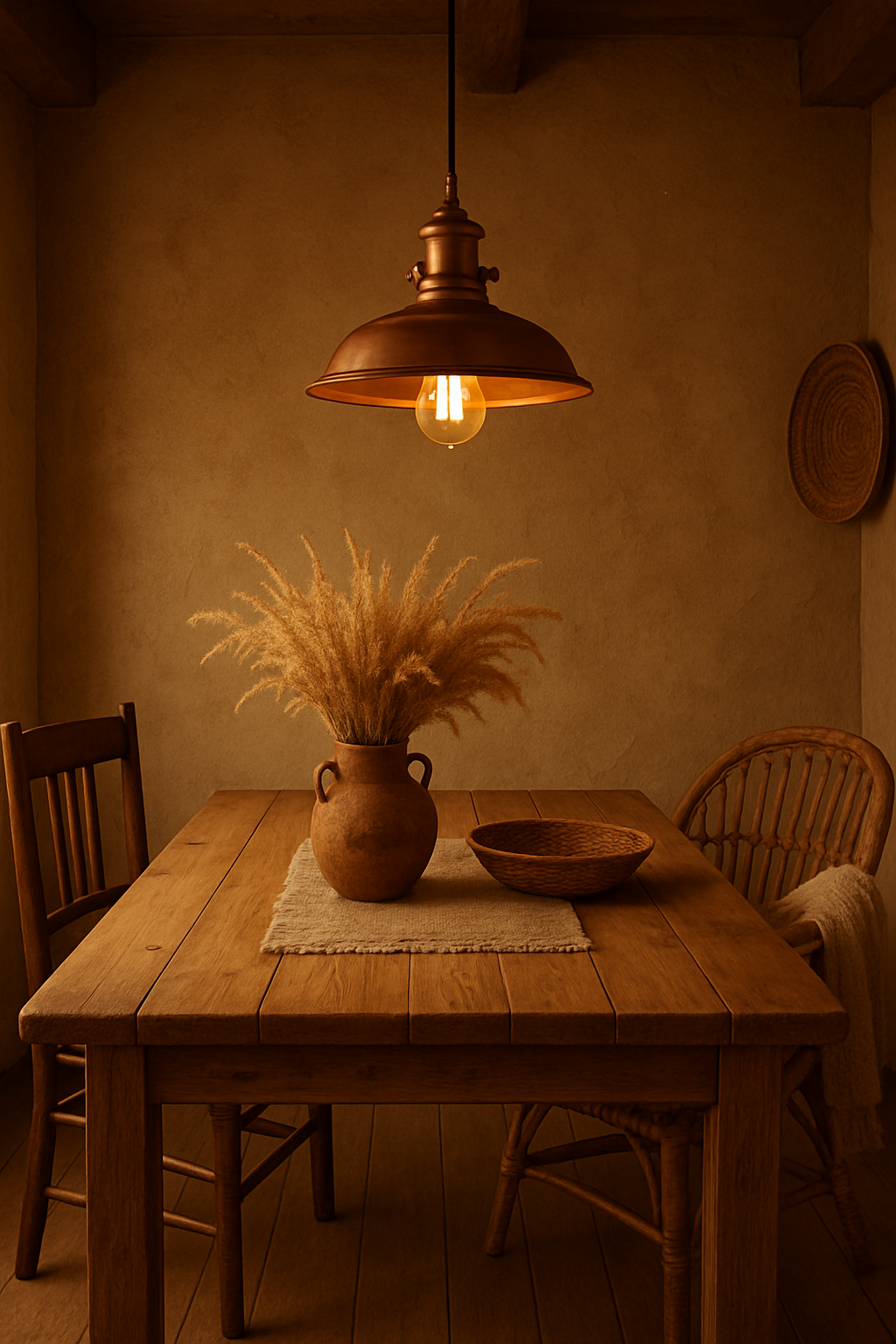 11" Adjustable Iron Industrial Rustic LED Pendant Light with Copper Finish – Dimmable LED Bulb, Medium Base, Modern Kitchen & Foyer Lighting - Yalz Store