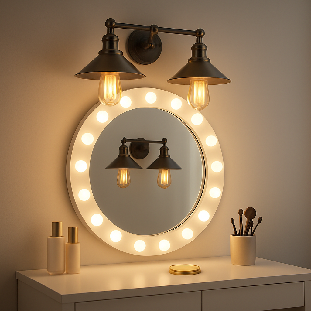 JONATHAN Y JYL7424A June 17.5" 2-Light Metal Shade Farmhouse Sconce Contemporary Transitional 2200K Edison 25W Bulbs Included for Bedroom Living Room Bathroom, Vanity Lighting, Chrome - Yalz Store