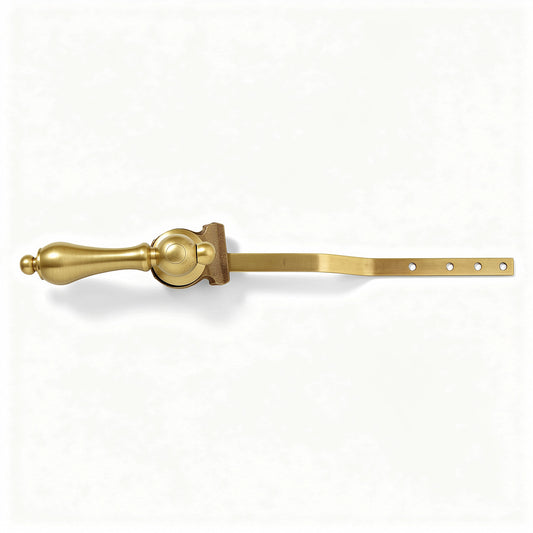 Kingston Brass KTAL37 Restoration Toilet Tank Lever (Front Mount), Brushed Brass 8.69 x 3.13 x 0.75 - Yalz Store