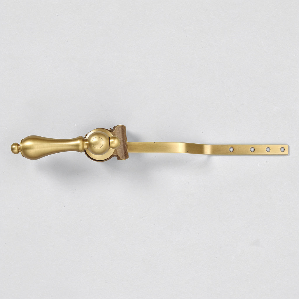 Kingston Brass KTAL37 Restoration Toilet Tank Lever (Front Mount), Brushed Brass 8.69 x 3.13 x 0.75 - Yalz Store
