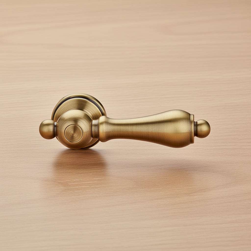 Kingston Brass KTAL37 Restoration Toilet Tank Lever (Front Mount), Brushed Brass 8.69 x 3.13 x 0.75 - Yalz Store