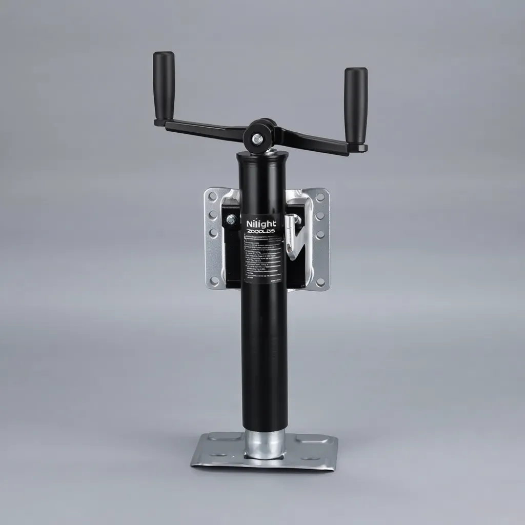 Nilight Trailer Jack 2000LBS Heavy Duty Swivel Bolt-On Trailer Jack 10 Inch Vertical Travel Alloy Steel Utility Trailers Tongue Jack Stand for RV Boat Horse Trailers Camper Utility Yacht Matt Black - Yalz Store