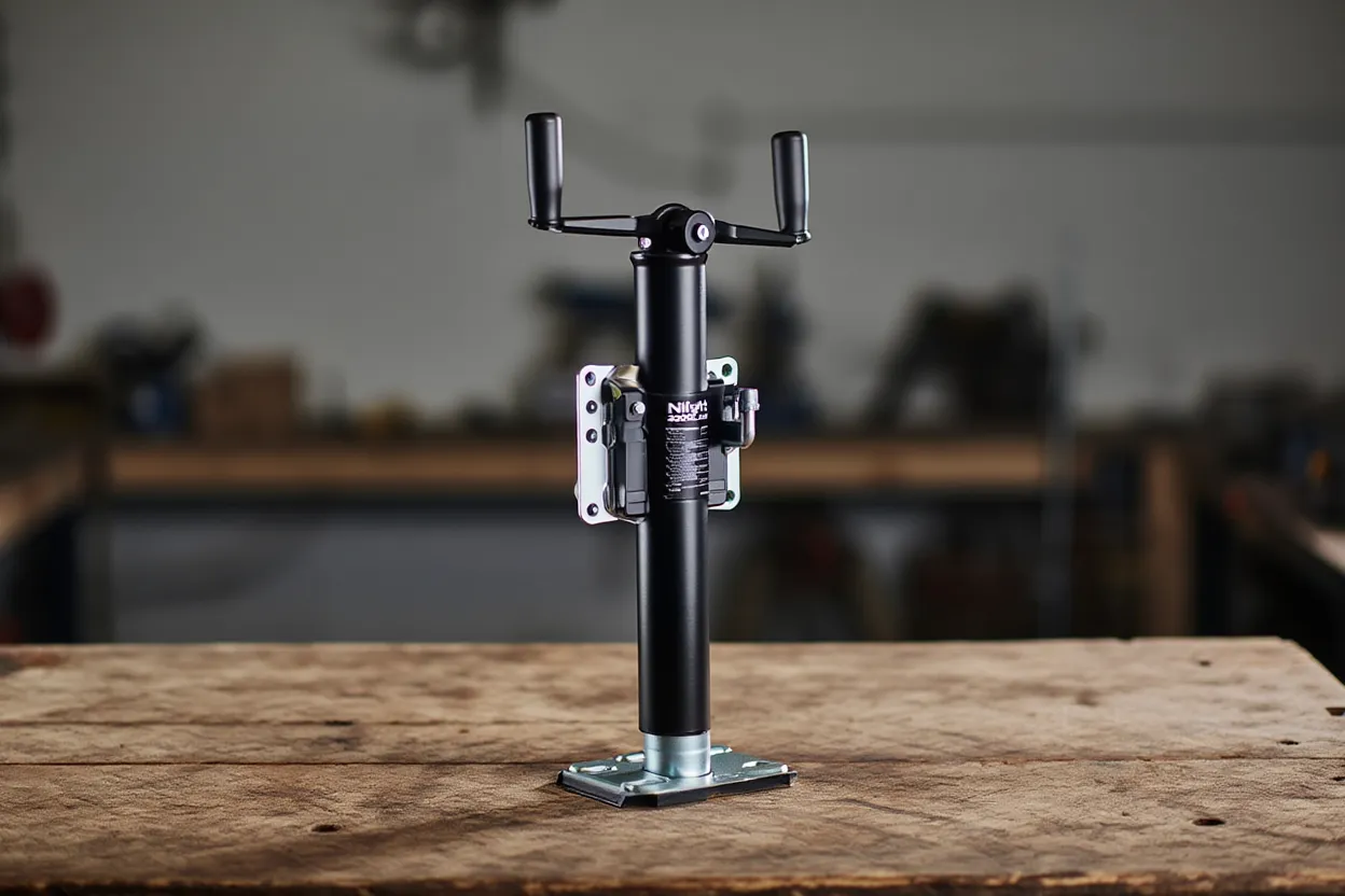 Nilight Trailer Jack 2000LBS Heavy Duty Swivel Bolt-On Trailer Jack 10 Inch Vertical Travel Alloy Steel Utility Trailers Tongue Jack Stand for RV Boat Horse Trailers Camper Utility Yacht Matt Black - Yalz Store