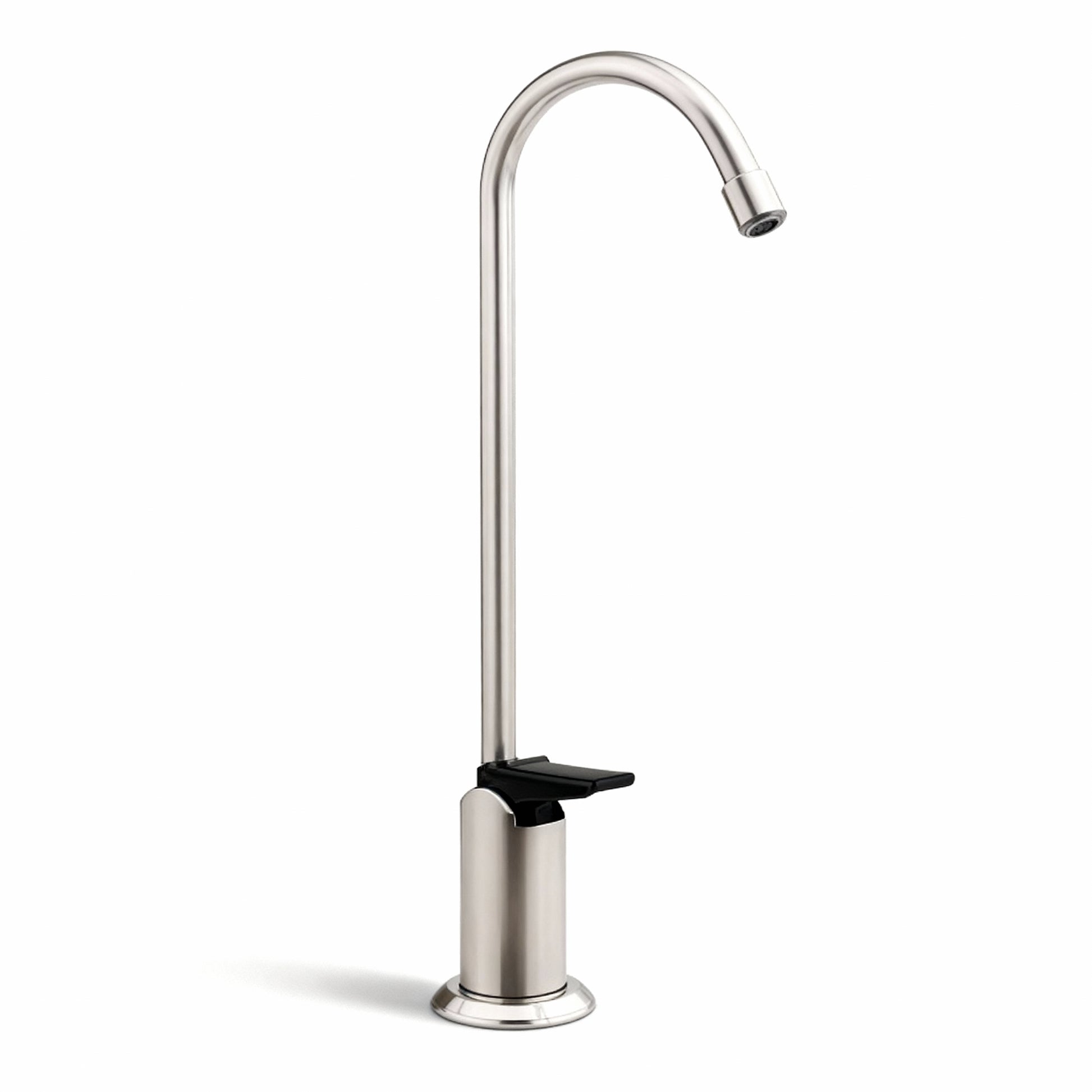 Westbrass D2031-NL-07 8" Touch-Flo Style Pure Cold Water Dispenser Faucet, 1-Pack, Satin Nickel - Yalz Store