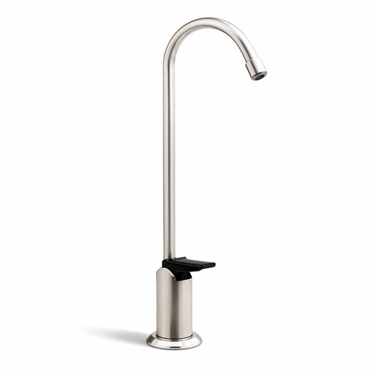 Westbrass D2031-NL-07 8" Touch-Flo Style Pure Cold Water Dispenser Faucet, 1-Pack, Satin Nickel - Yalz Store