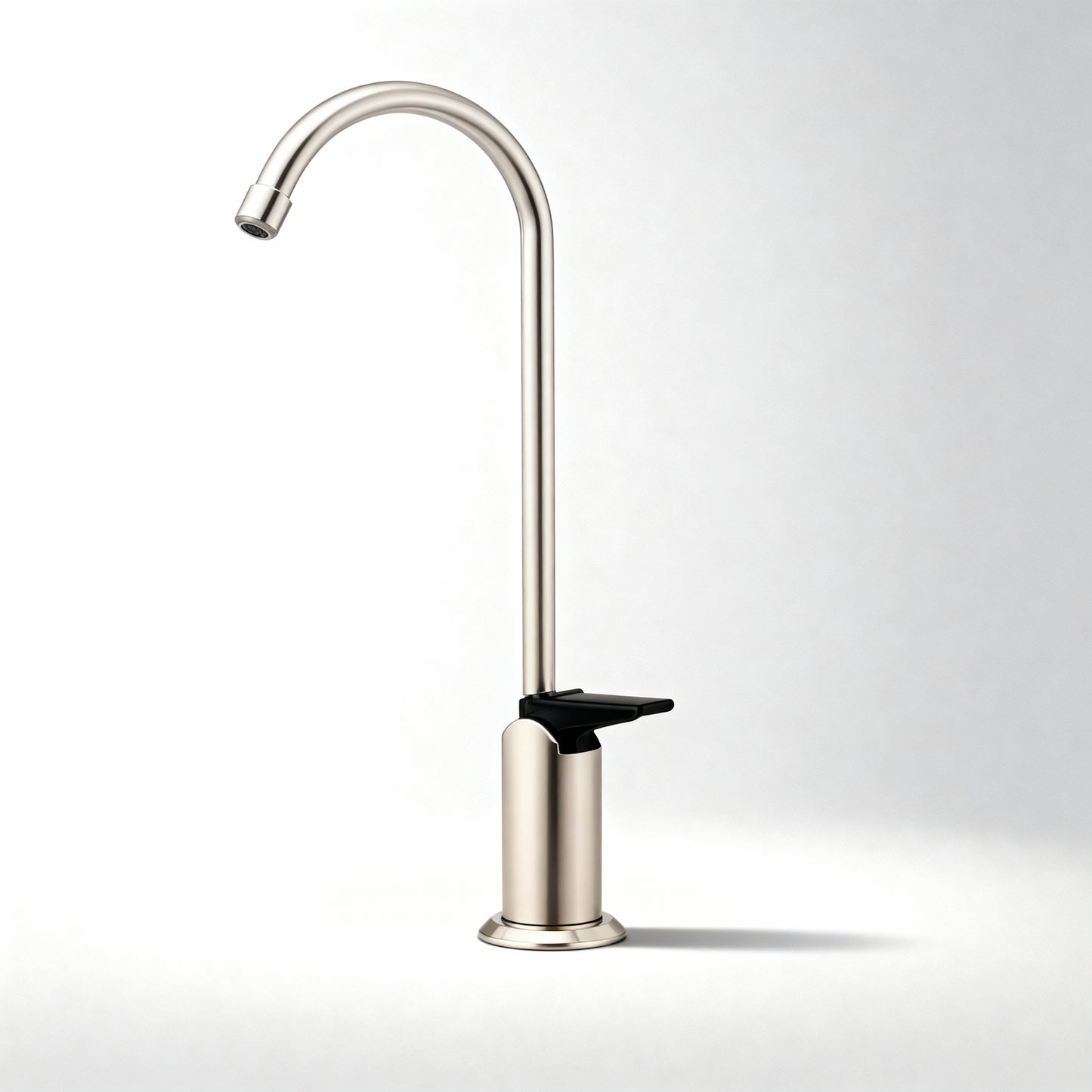 Westbrass D2031-NL-07 8" Touch-Flo Style Pure Cold Water Dispenser Faucet, 1-Pack, Satin Nickel - Yalz Store