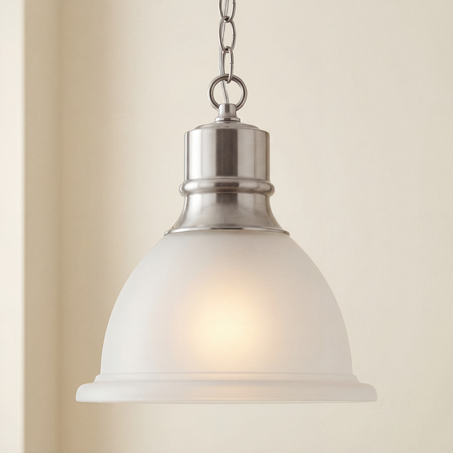 Progress Lighting P5078-09 Madison Pendants, 7-1/2-Inch Diameter x 8-Inch Height, Brushed Nickel - Yalz Store