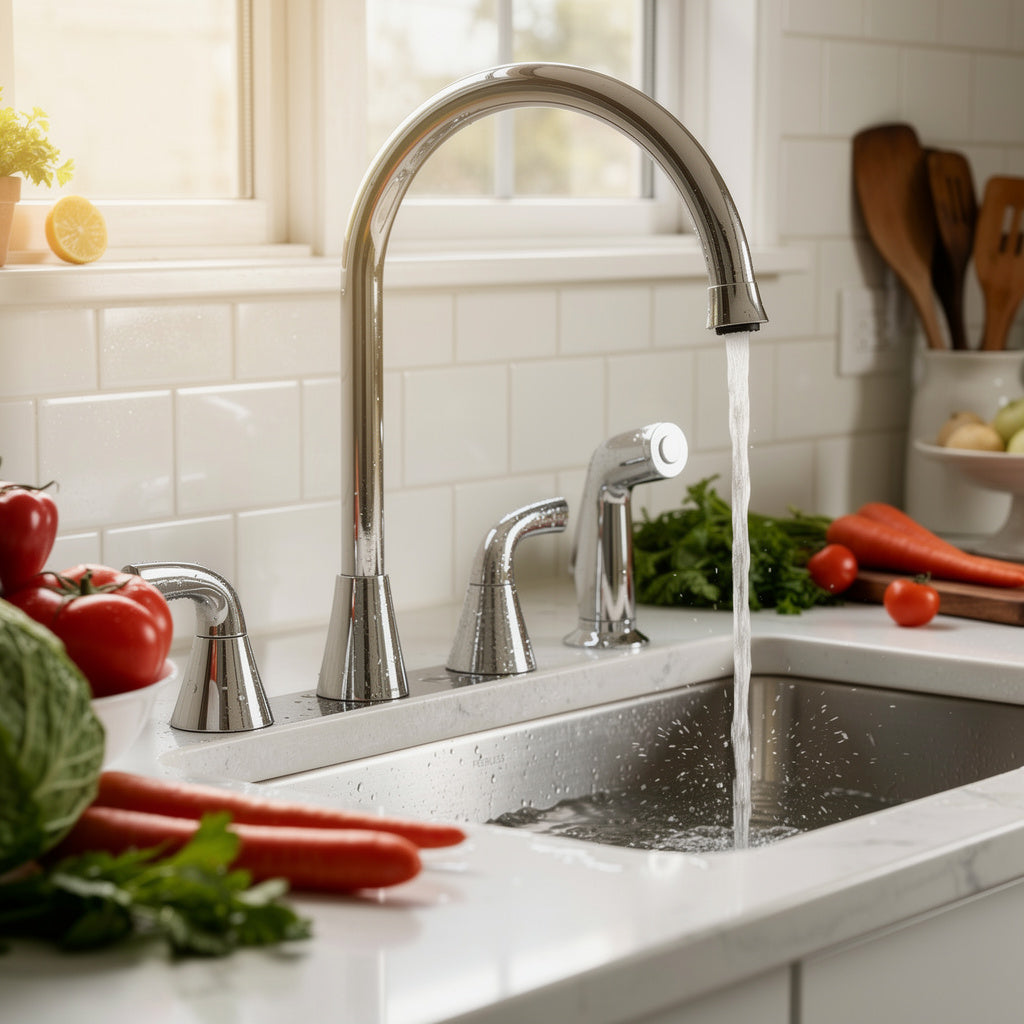 Peerless P2835LF Parkwood Two Handle Kitchen Faucet Side Spray, Chrome - Yalz Store