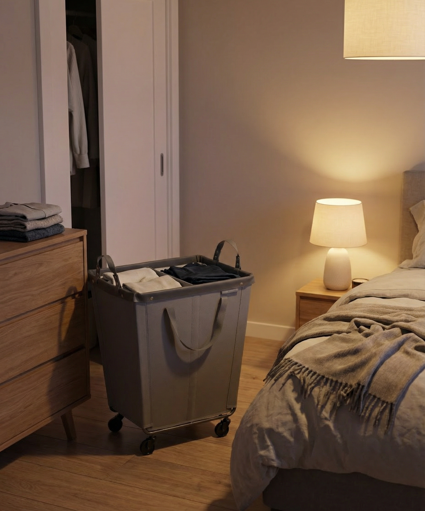 SEVILLE HAMPER 2-SECTION - Yalz Store