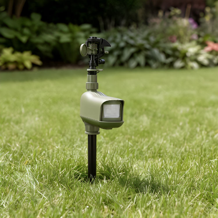 Havahart 5277 Critter Ridder Motion Activated Animal Repellent and Sprinkler - Repel Cats, Dogs, Chipmunks, Groundhogs, Squirrels, Skunks, Deer, and More