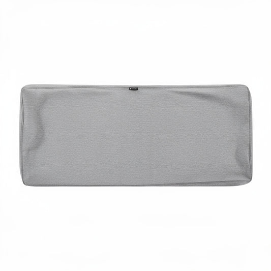 Classic Accessories Montlake Water-Resistant 48 x 18 x 3 Inch Outdoor Bench/Settee Cushion Slip Cover, Patio Furniture Swing Cushion Cover, Heather Grey, Patio Furniture Cushion Covers - Yalz Store