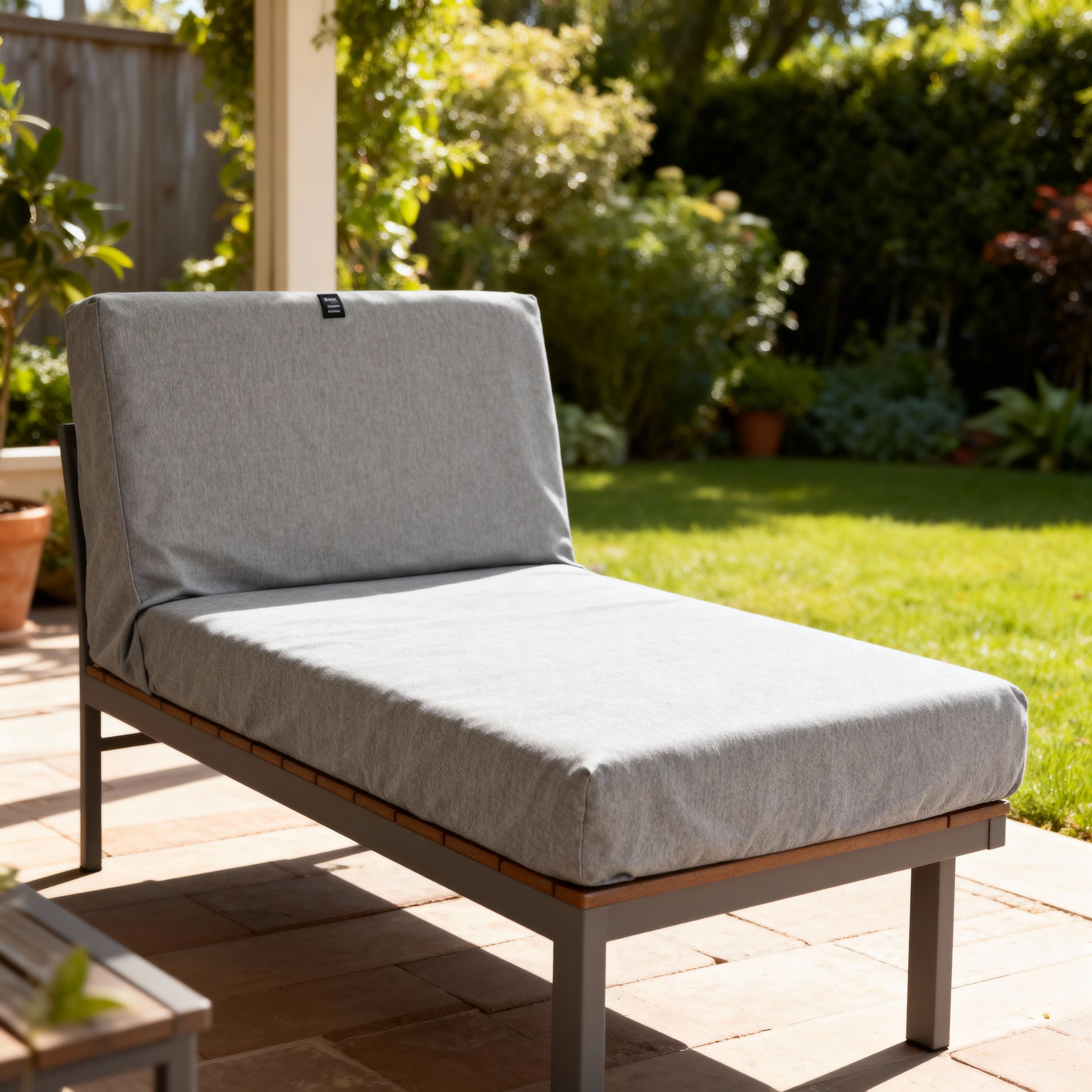 Classic Accessories Montlake Water-Resistant 48 x 18 x 3 Inch Outdoor Bench/Settee Cushion Slip Cover, Patio Furniture Swing Cushion Cover, Heather Grey, Patio Furniture Cushion Covers - Yalz Store