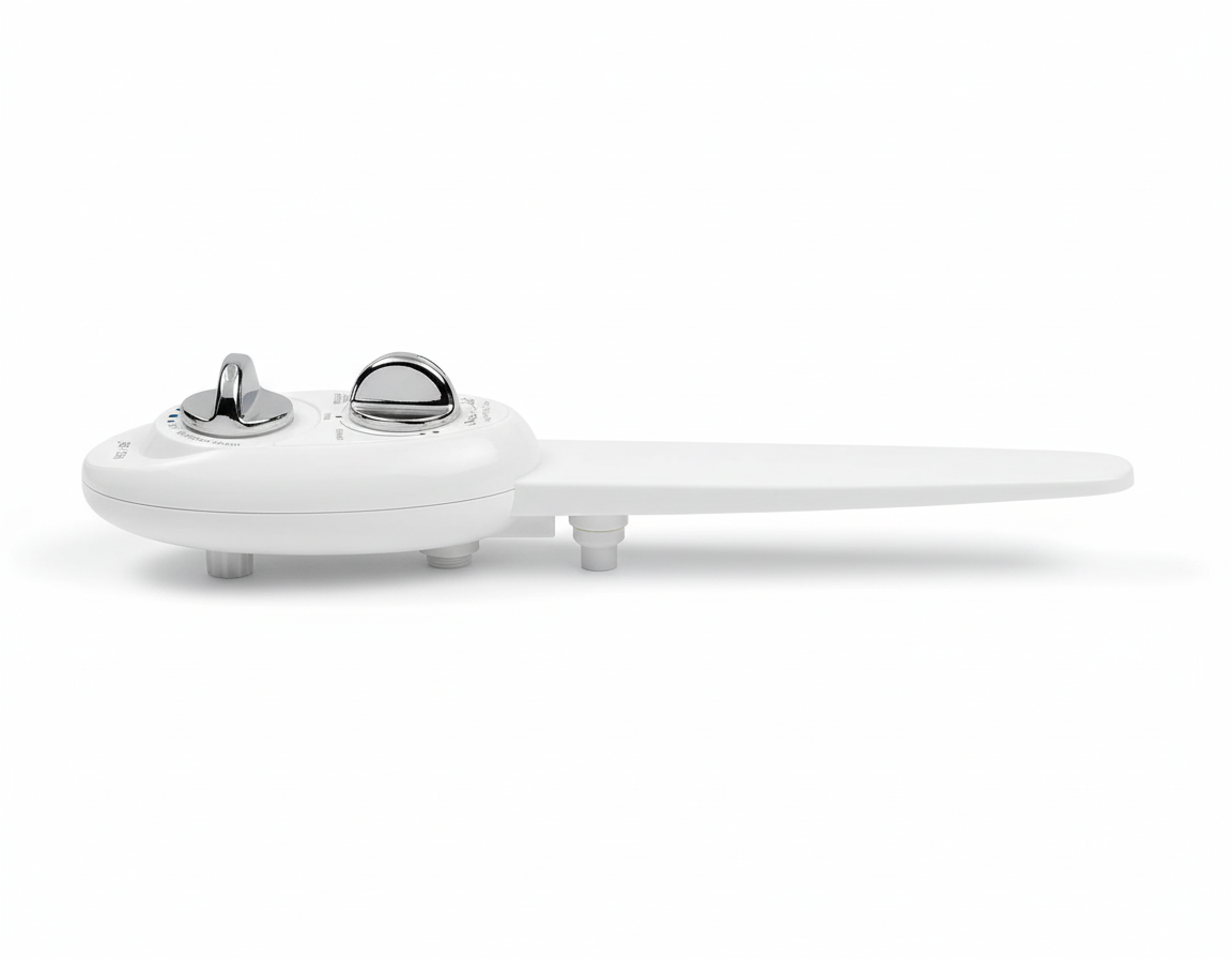 LUXE Bidet NEO 185 - Self-Cleaning, Dual Nozzle, Non-Electric Bidet Attachment for Toilet Seat, Adjustable Water Pressure, Rear and Feminine Wash (White) - Yalz Store