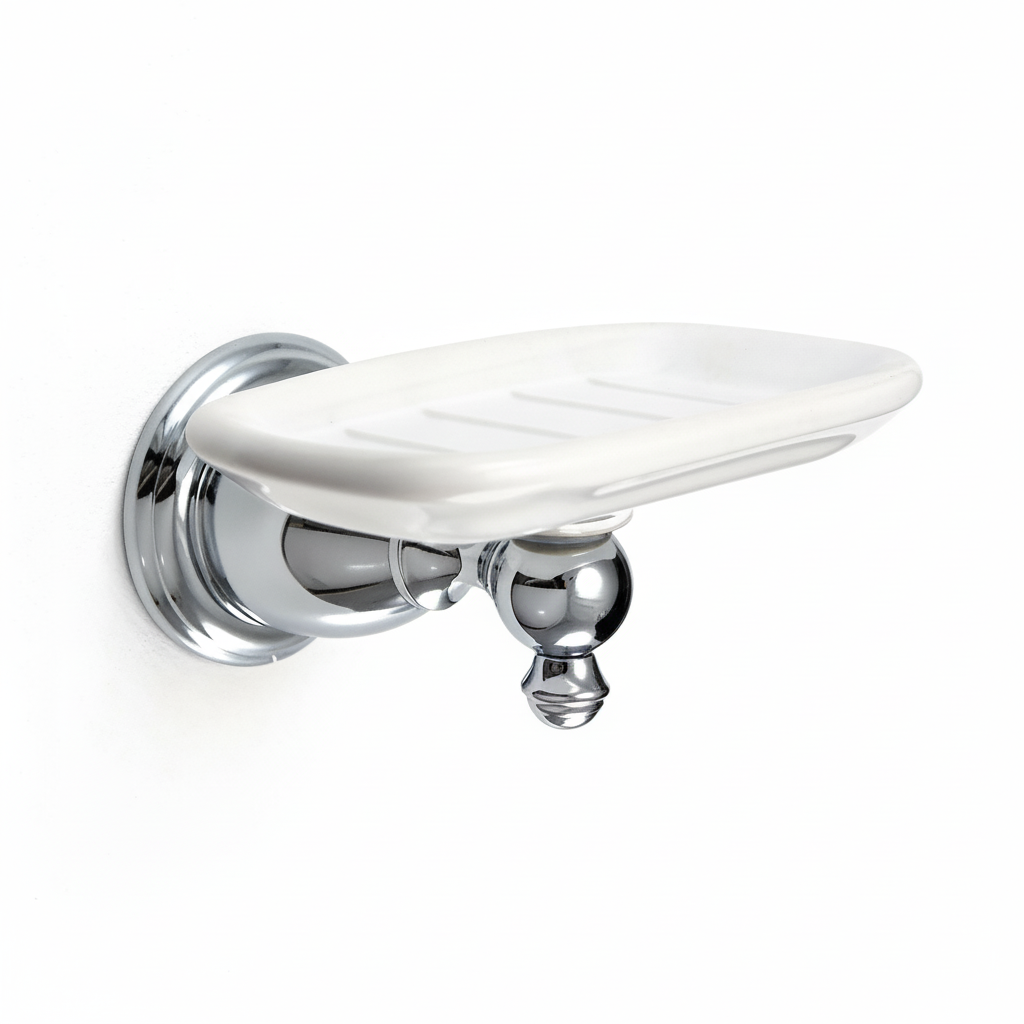 Kingston Brass BA7975C English Vintage Wall-Mount Soap Dish, Polished Chrome - Yalz Store