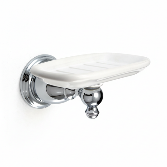 Kingston Brass BA7975C English Vintage Wall-Mount Soap Dish, Polished Chrome - Yalz Store