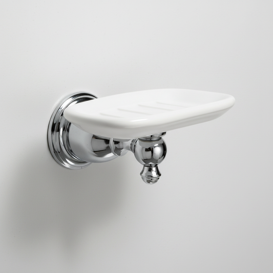 Kingston Brass BA7975C English Vintage Wall-Mount Soap Dish, Polished Chrome - Yalz Store