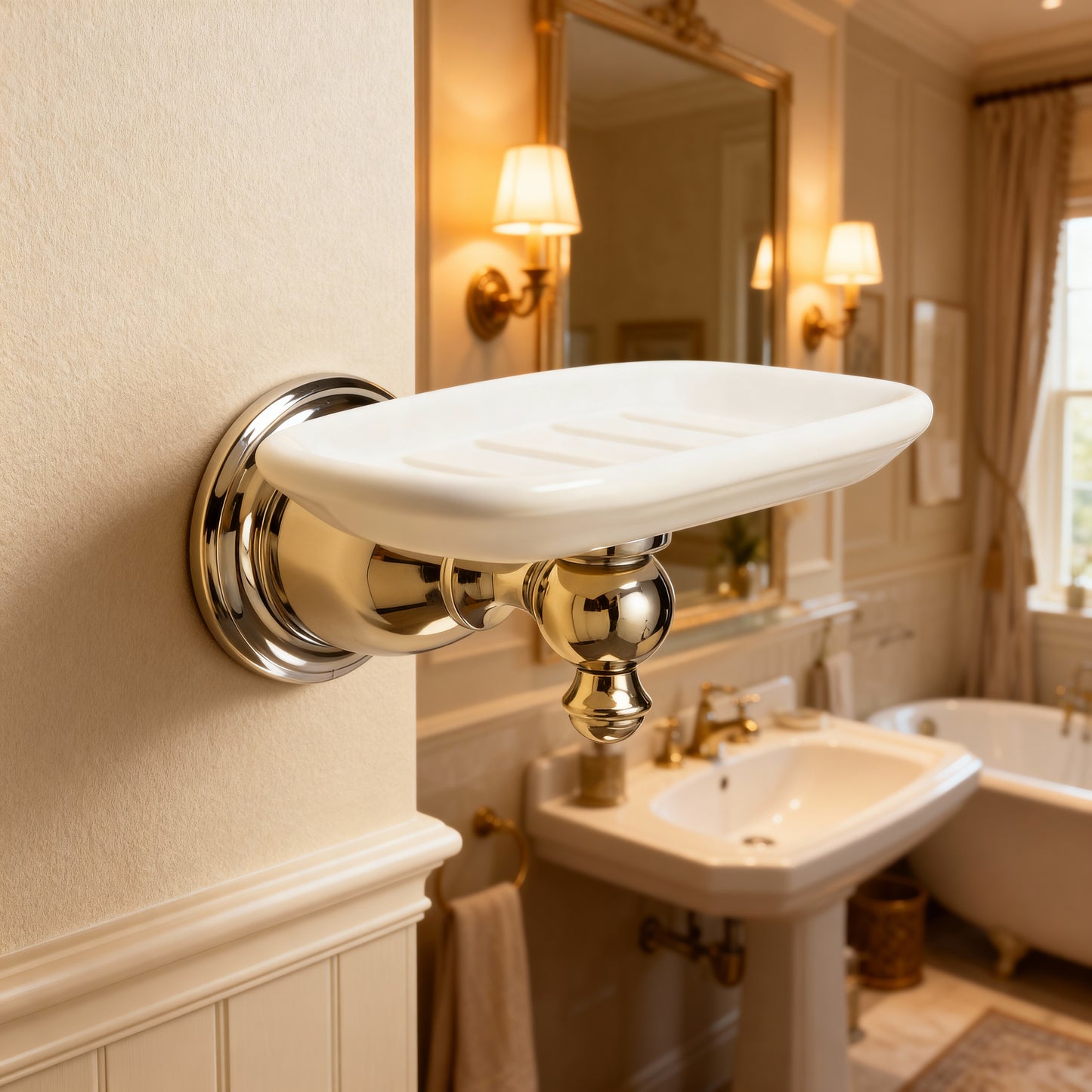 Kingston Brass BA7975C English Vintage Wall-Mount Soap Dish, Polished Chrome - Yalz Store