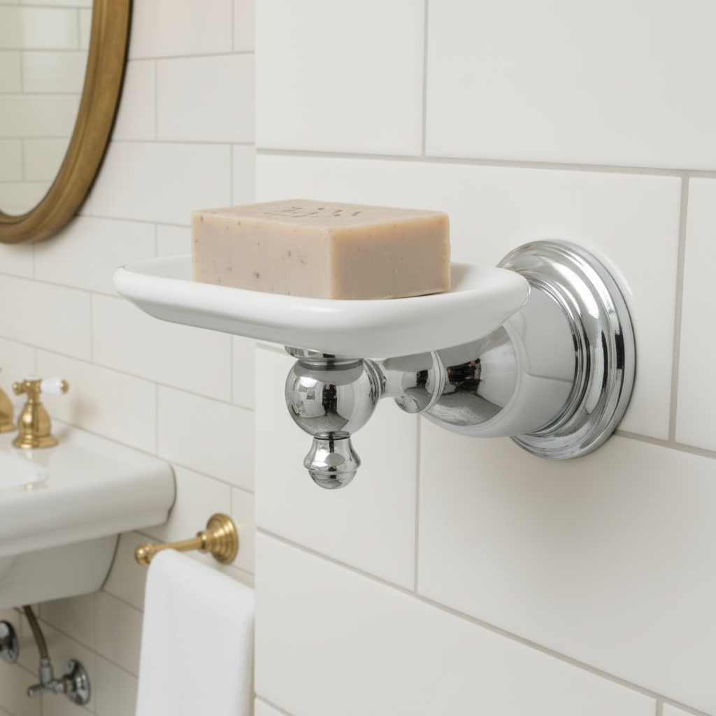 Kingston Brass BA7975C English Vintage Wall-Mount Soap Dish, Polished Chrome - Yalz Store