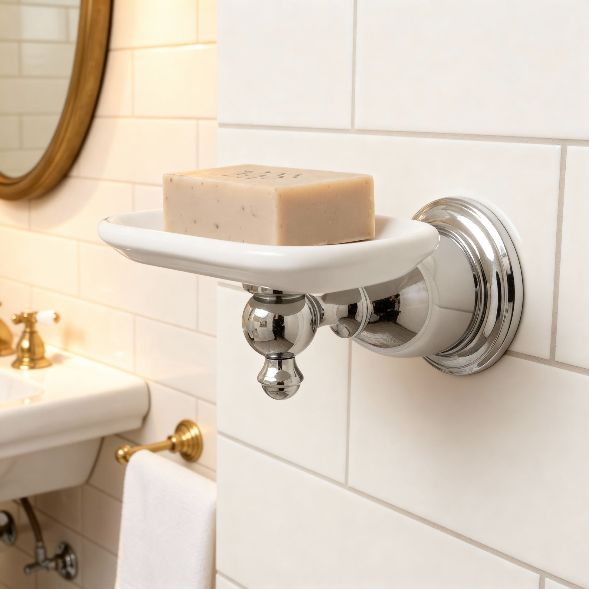 Kingston Brass BA7975C English Vintage Wall-Mount Soap Dish, Polished Chrome - Yalz Store