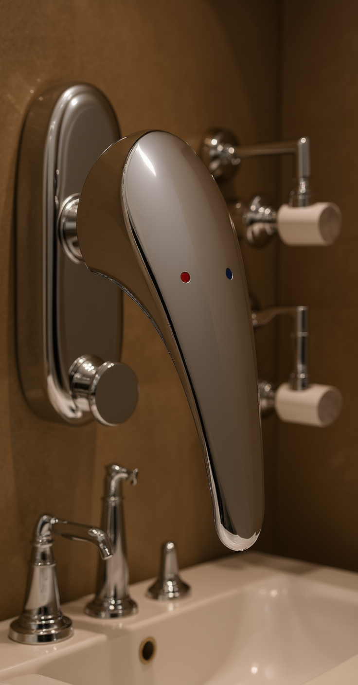 Symmons KN-3RB Symmetrix Solid Handle in Polished Chrome - Yalz Store