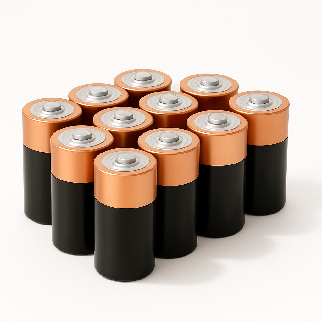 Duracell PGD MN1300 Coppertop Battery, Alkaline, D Size (Pack of 12) - Yalz Store