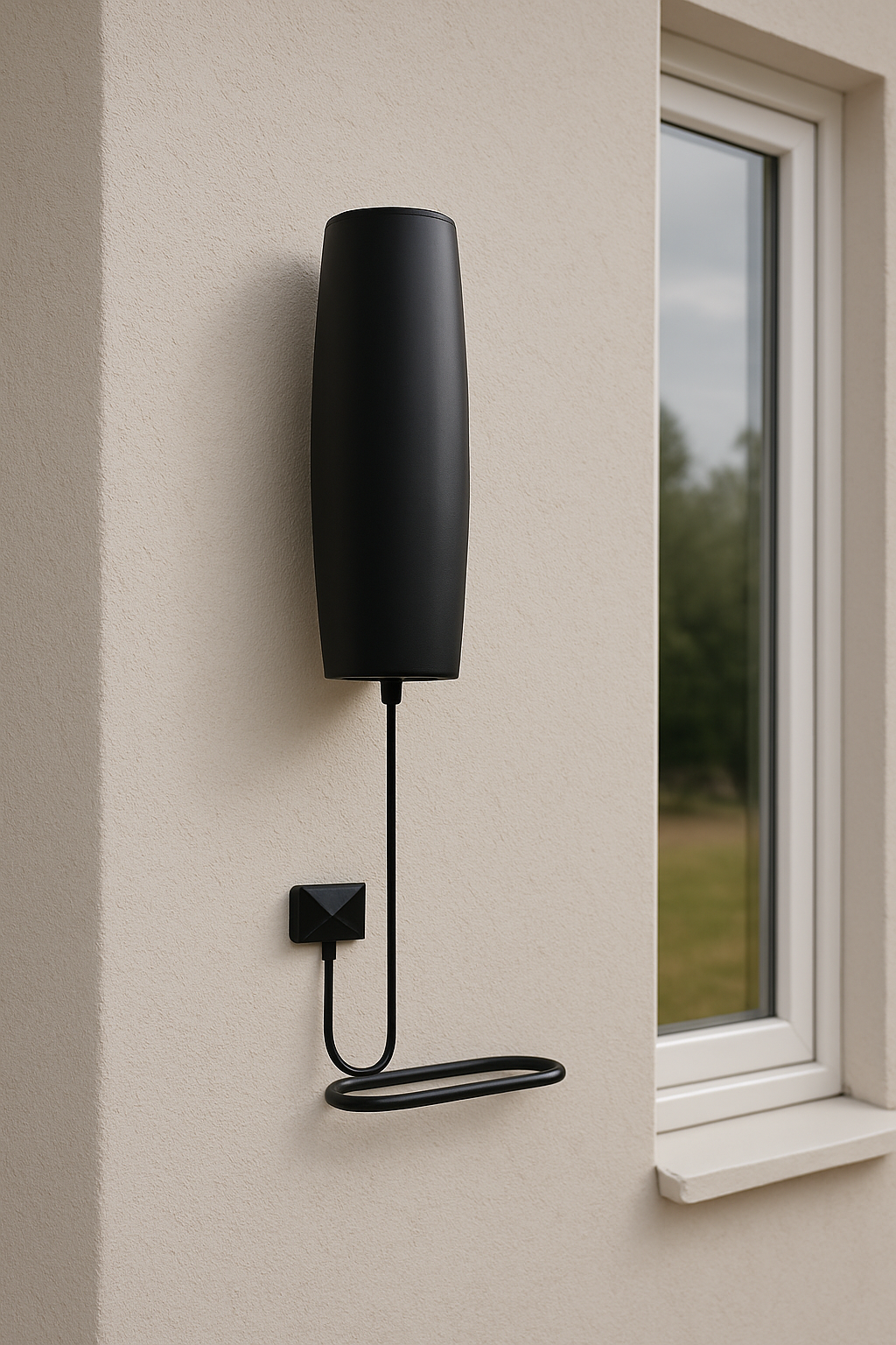 Ultra-Slim Curved HDTV Antenna with Signal Amplifier, Long-Range Indoor & Outdoor TV Antenna for Local Channels, 4K & 1080p Support, 33ft Coaxial Cable, Easy Installation - Yalz Store