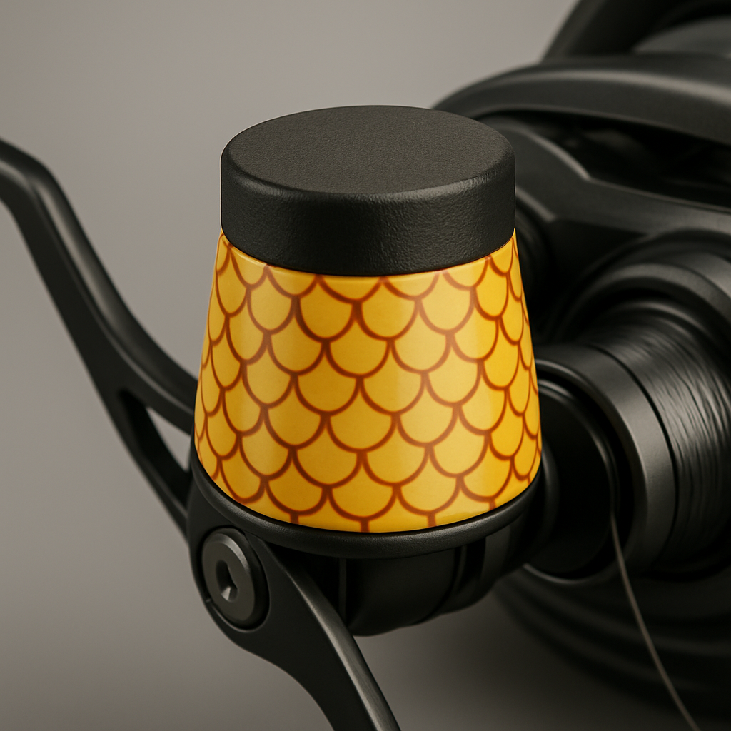 Custom Handle Knob for Baitcast and Spinning Reels, Black Aluminum, 1-Pack - Yalz Store