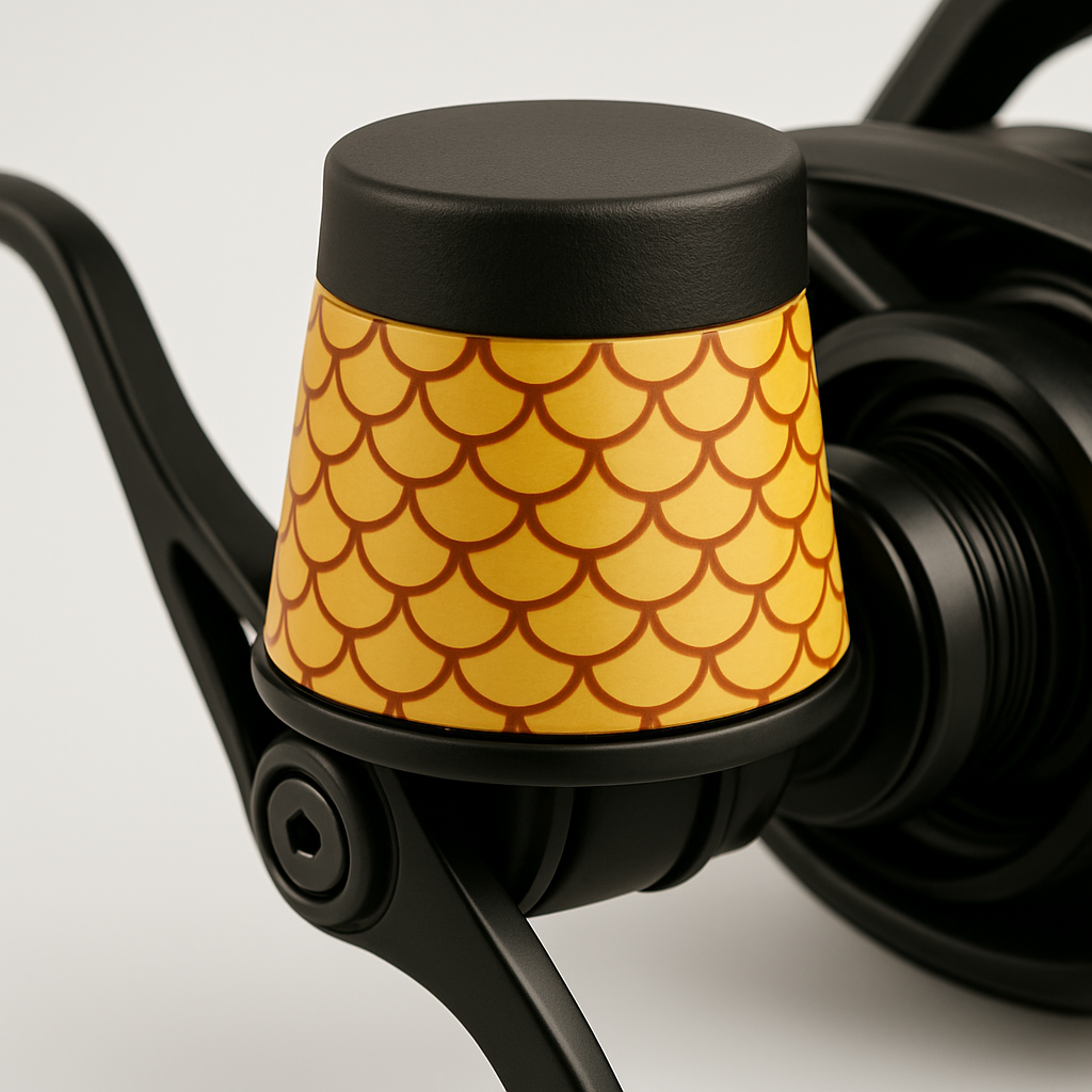 Custom Handle Knob for Baitcast and Spinning Reels, Black Aluminum, 1-Pack - Yalz Store