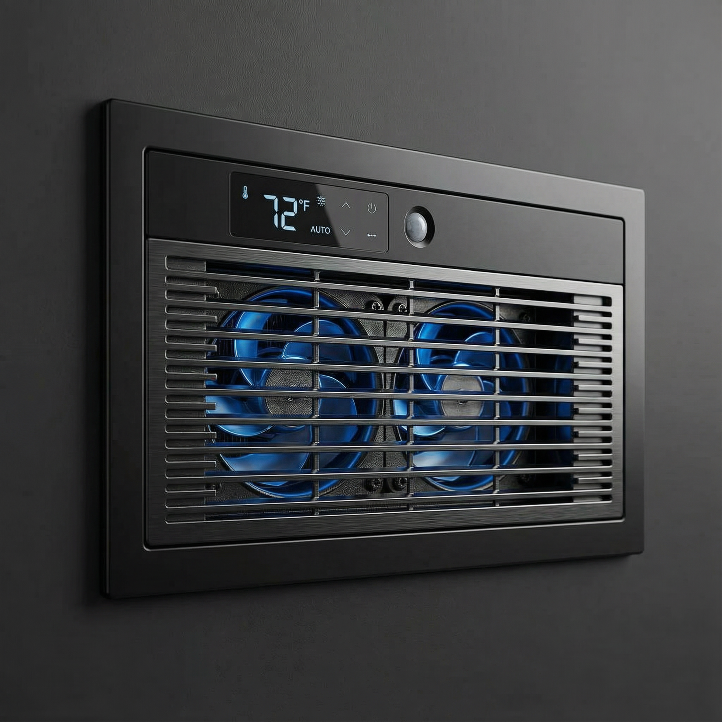 Quiet 4"x10" Air Vent Booster Fan with 10 Speeds, Remote Control, Thermostat, and Smart Temperature Sensor – Black - Yalz Store