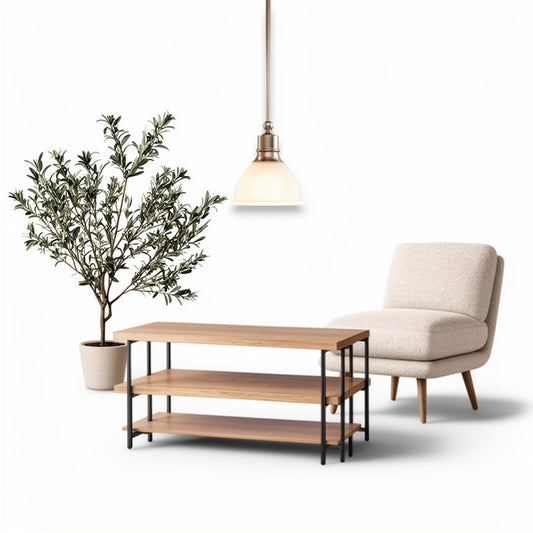 Yalz Modern Living Room Essentials Bundle – Lighting, Furniture & Decor - Yalz Store