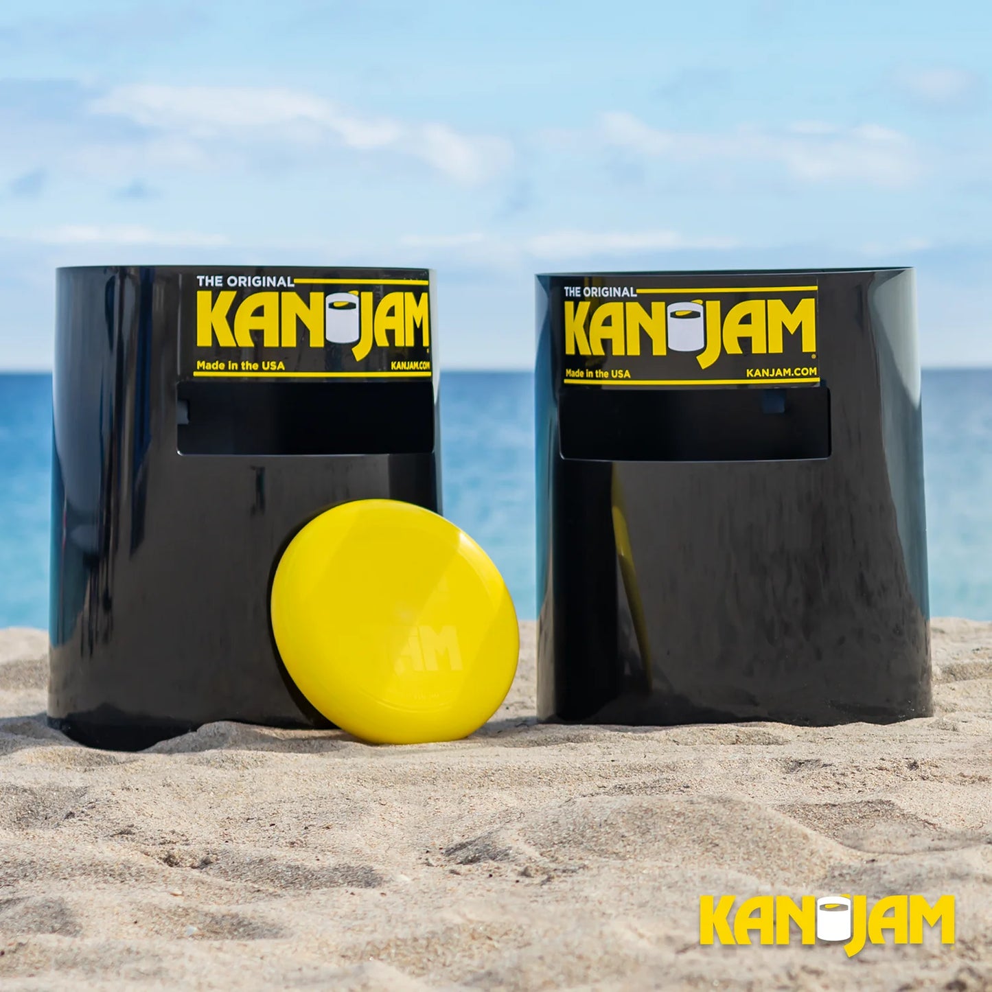 Kan Jam Original Disc Toss Game - Kan Jam Rookie, PRO and To-Go Disc Golf Sets with Illuminate LED Frisbee Versions,Black