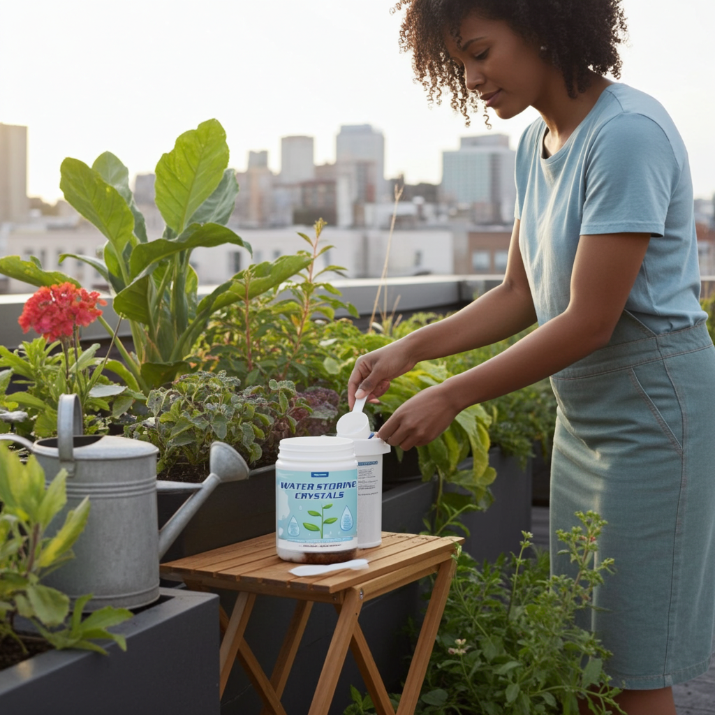 1LB Water-Storing Crystals for Plants – Soil Moisture Retention Polymer with Measuring Spoon – Water Gel for Indoor & Outdoor Gardening - Yalz Store