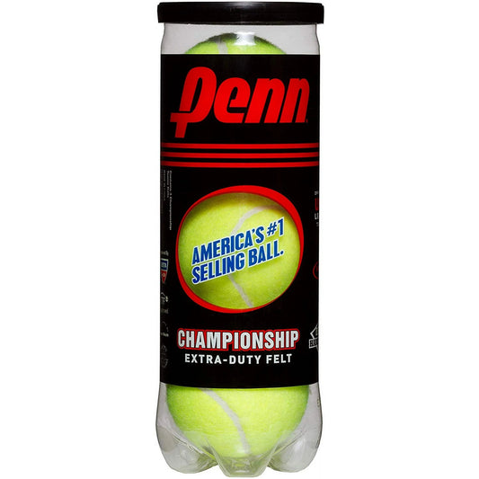 Penn Championship Extra Duty Felt Tennis Balls - 6 Cans, 18 Balls, Yellow