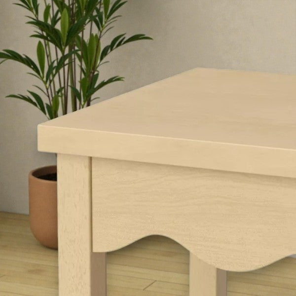 Wavy Accent Table Natural - Room Essentials - Yalz Store